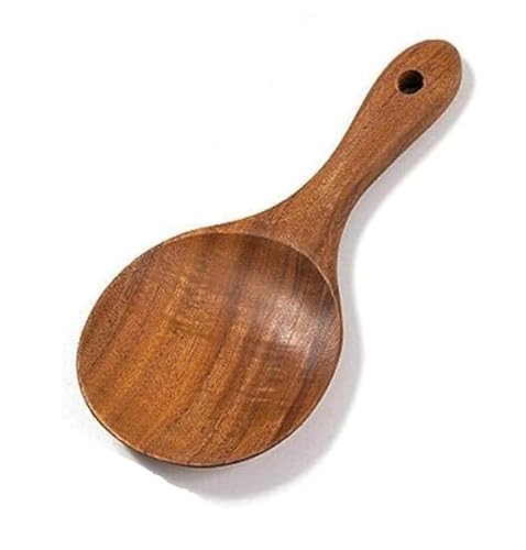 Reislöffel aus Naturholz, antihaftbeschichtet, Reisschaufel, Reis-Servierlöffel, Reisspatel für Reis, Kartoffeln, Salate, Servierlöffel aus Holz für Küche und Esszimmer, 17,8 cm Reislöffel aus Naturholz, antihaftbeschichtet, Reisschaufel, Reis-Servierlöffel, Reisspatel für Reis, Kartoffeln, Salate, Servierlöffel aus Holz für Küche und Esszimmer, 17,8 cm von GANPUB