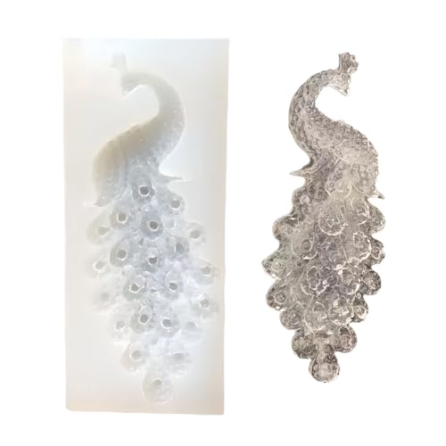 Weiße Silikon-Epoxidharz-Form, Pfauenspiegel-Form, DIY, Handwerk, Schmuck, Epoxidharz-Werkzeug, Schmuckharz-Gussformen von GANPUB