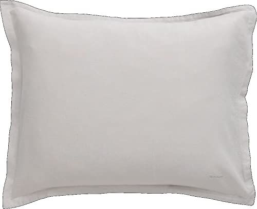 Cotton Linen Pillowcase Light Grey 80X80 von GANT