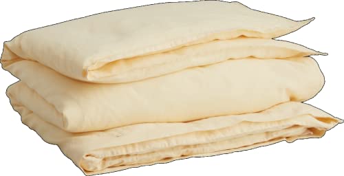 GANT Baumwoll-Leinen Bettdeckenbezug einzeln Farbe Butter Yellow Größe 135x200 von GANT