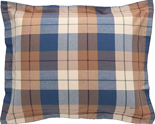 GANT Flannel Check Pillowcase Deep Blue 80X80 von GANT