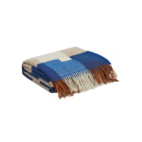 GANT Home - Wolldecke - Check - Materialmix - Farbe: Bold Blue - 130 x 180 cm von GANT