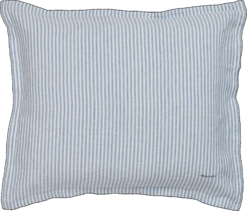 GANT Leinen Kissenbezug einzeln Farbe Capri Blue Größe 80x80 von GANT