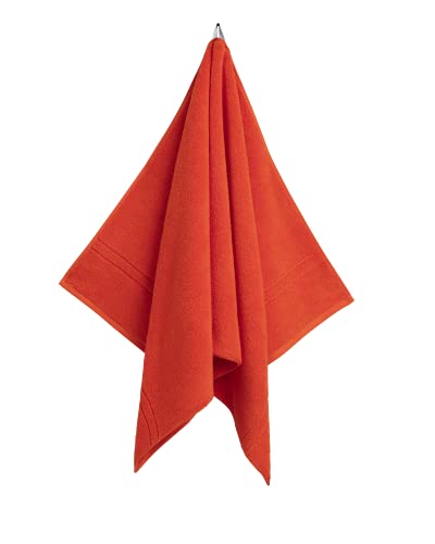 GANT Organic Premium Handtuch 30x30 4-Pack Farbe Flame ORANGE Größe 30x30cm von GANT