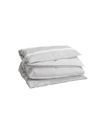 GANT Oxford Stripe Bettdeckenbezug einzeln 155x220cm Farbe Grey von GANT