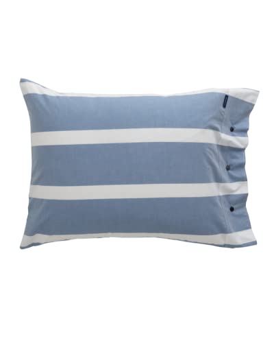 GANT Oxford Stripe Kissenhülle einzeln 80x80cm Farbe SEA Blue von GANT