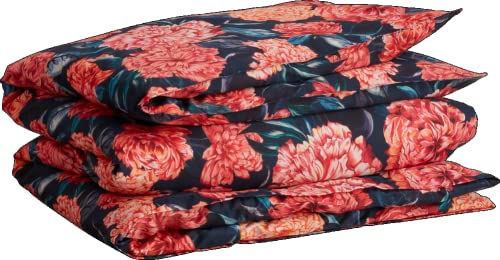 GANT Peony Print Satin-Bettdeckenbezug einzeln Farbe Classic Blue Größe 135x200 von GANT