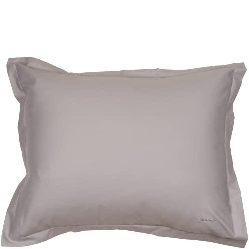 GANT Sateen Kopfkissenbezug einzeln Farbe Moon grau Größe 40x40 cm von GANT