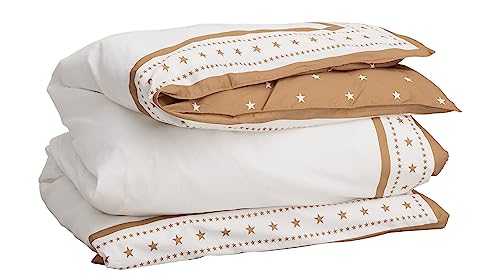 GANT Stars Bettdeckenbezug einzeln Farbe WARM Khaki Größe 135x200cm von GANT