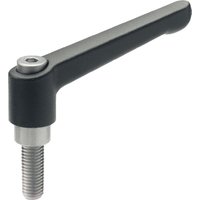 Otto Ganter Gmbh&co.kg - Verstellbarer Klemmhebel gn 300.1 d1 m 12 mm l1 92 mm l2 40 mm Außengewinde von OTTO GANTER GMBH & CO.KG