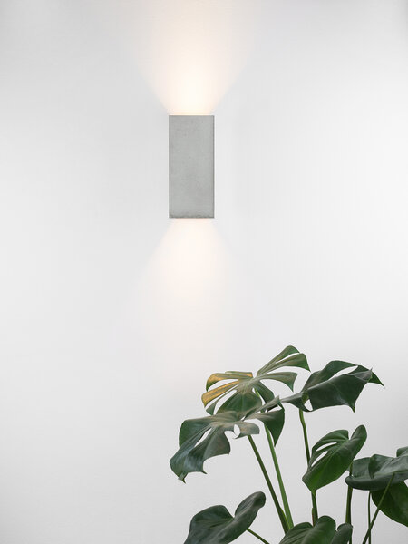 GANTlights [B8] Beton Wandlampe Hell von GANTlights