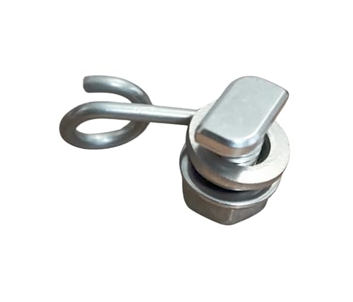 GAO Flora 40 Stück Universal Pflanzenhalter Ösen-Haken Kombination aus Edelstahl mit M6 Hammerkopfschrauben zum aufhängen von Gurkennetzen, Rankhilfe für Tomaten von GAO Flora