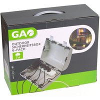 Outdoor Sicherheitsbox 6 fach IP64 wasserfeste Box GAO Steckdosen Safe Outdoor Sicherheitsbox 6 fach IP64 wasserfeste Box GAO Steckdosen Safe von GAO