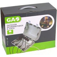 GAO - Outdoor Sicherheitsbox 6 fach IP64 wasserfeste Box Steckdosen Safe von GAO