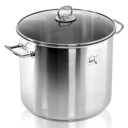 GAOBINGB 15-Liter-Suppentopf aus Edelstahl mit Deckel – großer, tiefer Schmortopf für Suppen, Eintöpfe und zum Kochen, Küchenkochgeschirr mit Zwei Griffen, langlebiges, Robustes Design GAOBINGB 15-Liter-Suppentopf aus Edelstahl mit Deckel – großer, tiefer Schmortopf für Suppen, Eintöpfe und zum Kochen, Küchenkochgeschirr mit Zwei Griffen, langlebiges, Robustes Design von GAOBINGB