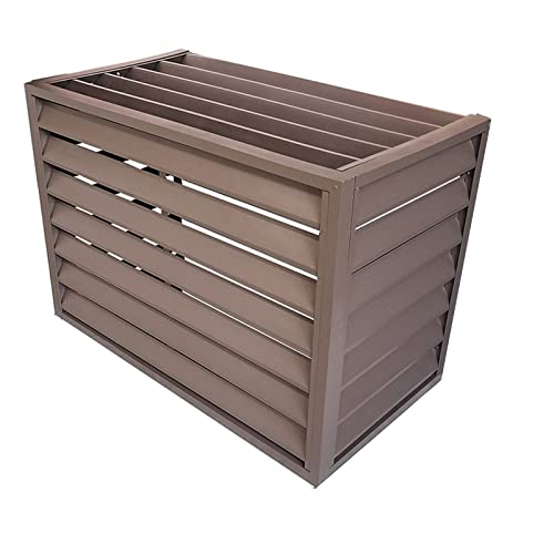GAOBINGB Abdeckung für Mini-Split-Klimaanlage für Außengeräte,Aluminium-Außenklimaanlagenabdeckung,Mini-Split-Kondensatorabdeckung,Zaun zum Verstecken der Klimaanlage,Außenmaterial,Geeignet für Innen von GAOBINGB