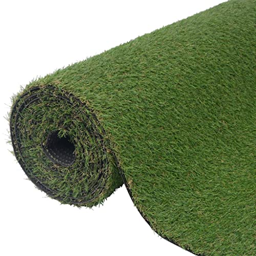 GAOBINGB Kunstrasen Kunstrasen Frischer Rasen Künstliche Flora Gras Rasenmatte Synthetischer Rasen Hausgartendekor Farbiger Kunstrasen 1x5 m/20 mm Grün von GAOBINGB