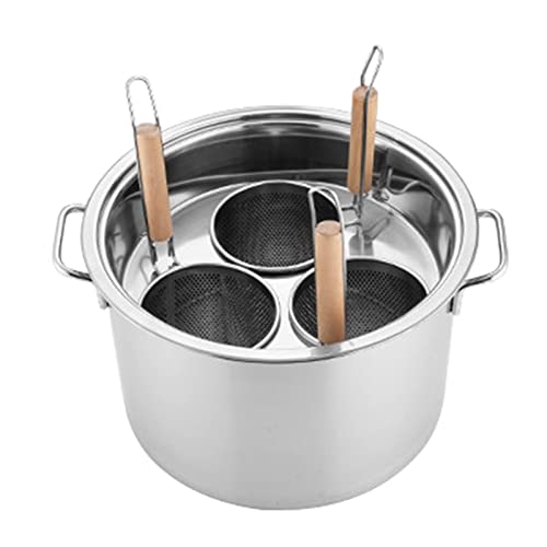 GAOBINGB Nudeltopf aus Edelstahl – Multifunktionaler Küchenkocher mit Trennwand und Sieb für die Küche zu Hause und im Restaurant, perfekt für Pasta und Suppe GAOBINGB Nudeltopf aus Edelstahl – Multifunktionaler Küchenkocher mit Trennwand und Sieb für die Küche zu Hause und im Restaurant, perfekt für Pasta und Suppe von GAOBINGB
