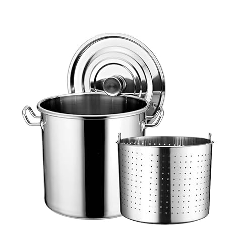 GAOBINGB Robuster Suppentopf aus Edelstahl – 27 Qt/45 Qt/63 Qt Truthahn-Fritteuse und Schmortopf für Langusten, Meeresfrüchte, Kochen im Freien – langlebiger, vielseitiger Simmertopf, 45 Qt-Option GAOBINGB Robuster Suppentopf aus Edelstahl – 27 Qt/45 Qt/63 Qt Truthahn-Fritteuse und Schmortopf für Langusten, Meeresfrüchte, Kochen im Freien – langlebiger, vielseitiger Simmertopf, 45 Qt-Option von GAOBINGB