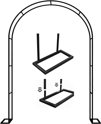 Gartenbogen, Rohrrahmen-Laube für Kletterpflanzen. Würfelförmiger Gartenbogen für Pavillon, Hochzeitsbogen (B 1,8 m x H 2,2 m). Perfekt für Rosen und Weinreben. von GAOBINGB