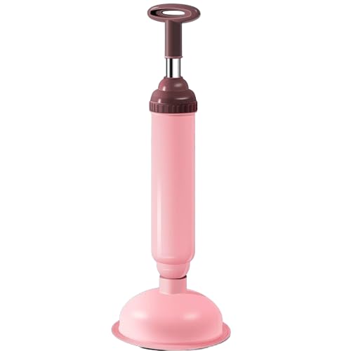 GAOCUNBING 2024 Haushalts-Hochdruck-Toilettenreiniger, starker Gummi-Saugnapf, großes All-Winkel-Design, Toilettenrohr-Pömpel-Set, Hochdruck-Luftabfluss-Verstopfungsentferner pink von GAOCUNBING
