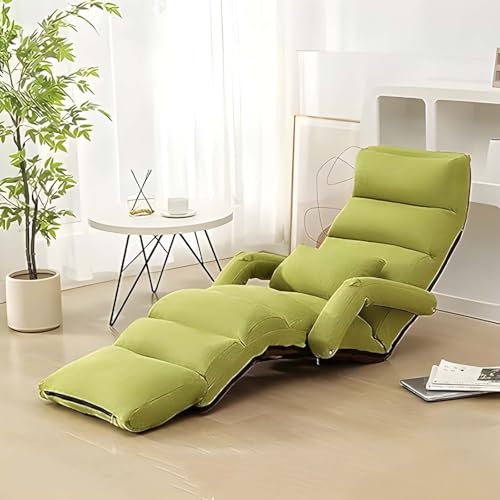 GAOCUNBING Klappbares Lazy-Sofa, 6-Fach verstellbares Bodensesselbett mit Armlehnen und Kissen, verlängerter Einzelsitz-Liegeschlafsofa für das Wohnzimmer und Schlafzimmer zu Hause D,80.7in+handrail GAOCUNBING Klappbares Lazy-Sofa, 6-Fach verstellbares Bodensesselbett mit Armlehnen und Kissen, verlängerter Einzelsitz-Liegeschlafsofa für das Wohnzimmer und Schlafzimmer zu Hause D,80.7in+handrail von GAOCUNBING