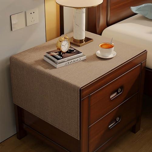 GAOCUNBING Nachttischmatte, Staubschutz für Nachttische, wasserdichte Baumwolle und Leinen, knitterfreie Nachttischdecken, Schrank-Staubschutz für das Esszimmer Brown,50x90cm GAOCUNBING Nachttischmatte, Staubschutz für Nachttische, wasserdichte Baumwolle und Leinen, knitterfreie Nachttischdecken, Schrank-Staubschutz für das Esszimmer Brown,50x90cm von GAOCUNBING