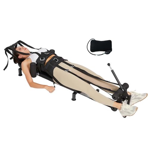 GAOCUNBING Rücken-Stretch-Traktionstisch, zervikales Rückenstrecker, Traktionsbett, 150 kg Tragkraft, Sit-Ups und Crunches Inversionstisch, Alternative F GAOCUNBING Rücken-Stretch-Traktionstisch, zervikales Rückenstrecker, Traktionsbett, 150 kg Tragkraft, Sit-Ups und Crunches Inversionstisch, Alternative F von GAOCUNBING