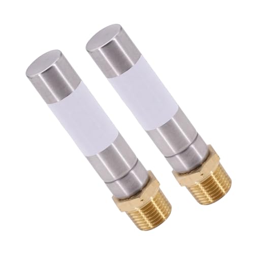2 Stück 1,27 cm Gewinde Waschmaschine Wasserhammer Arrestor Edelstahl Wasserhammer Arrestor für Gartenschlauch Wasserhahn Waschmaschine Geschirrspüler Rohr Noise Stop von GAOFESA