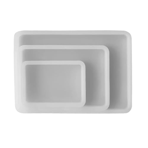 3 Stück Harzformen Tassenmatte Form Geometrie Tablett Silikonformen für Harz Heimdekorationen 3 Stück Harzformen Tassenmatte Form Geometrie Tablett Silikonformen für Harz Heimdekorationen von GAOFESA