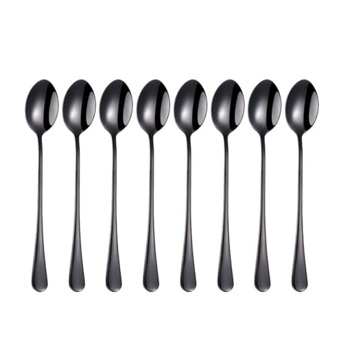 8 Stück Küchengeschirr Löffel Set Edelstahl Kaffeelöffel Rührlöffel Dessertlöffel zum Rühren 8 Stück Küchengeschirr Löffel Set Edelstahl Kaffeelöffel Rührlöffel Dessertlöffel zum Rühren von GAOFESA