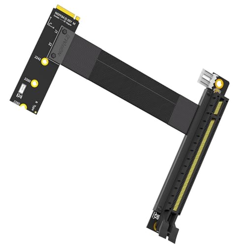 90 abgewinkelte NGFFs Key M auf PCIe 16X Grafikkartenadapter Nvme auf PCIe PCIExpress 16X Verlängerungskabel von GAOFESA