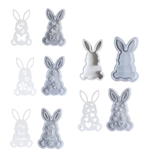 Atmosphären Licht Silikonform Ostern Kaninchen geformt Ornament Kerzenständer Gips Schmuckherstellung Zubehör von GAOFESA
