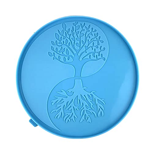 Baum Und Mondharzform Wandkunstanhänger Silikonform Epoxidguss Für Wandkunsthangendekoration Ornament von GAOFESA