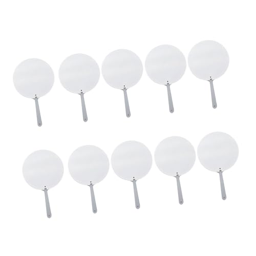 GAOFESA 10 Stück Handventilator Doppelseitige Sublimationsrohlinge für Anpassungen für Hochzeiten und Partys Paddelventilator von GAOFESA