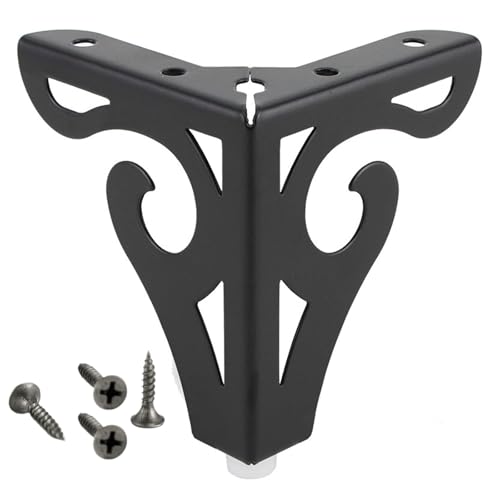 GAOFESA Metall-Sofa-Beine, Möbelbeine, dreieckige Füße für Tisch, Schrank, Bücherregal, Ersatz, ausgehöhlte Möbelbeine, dekorative Möbelbeine von GAOFESA