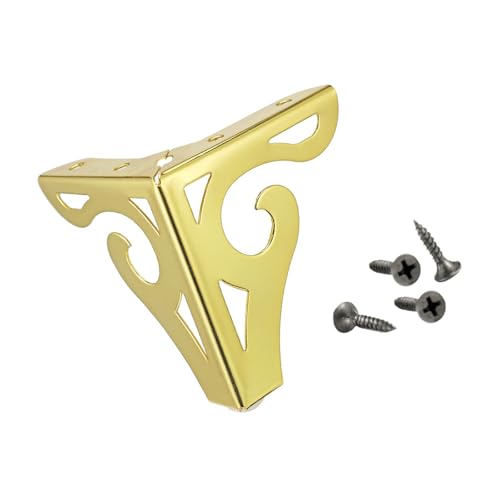 GAOFESA Metall-Sofa-Beine, Möbelbeine, dreieckige Füße für Tisch, Schrank, Bücherregal, Ersatz, ausgehöhlte Möbelbeine, dekorative Möbelbeine von GAOFESA