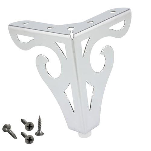GAOFESA Metall-Sofa-Beine, Möbelbeine, dreieckige Füße für Tisch, Schrank, Bücherregal, Ersatz, ausgehöhlte Möbelbeine, dekorative Möbelbeine von GAOFESA