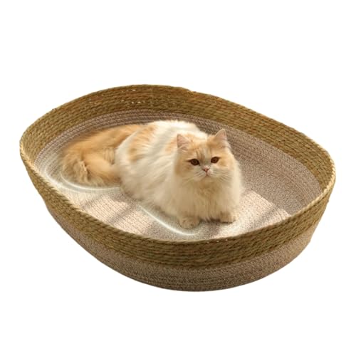 GAOFESA Natürliches Rattan-Bett, Strohseil-Kratzer, atmungsaktive Rattanablage ist geeignet für Schlafzimmer, Wohnzimmer und Balkone von GAOFESA