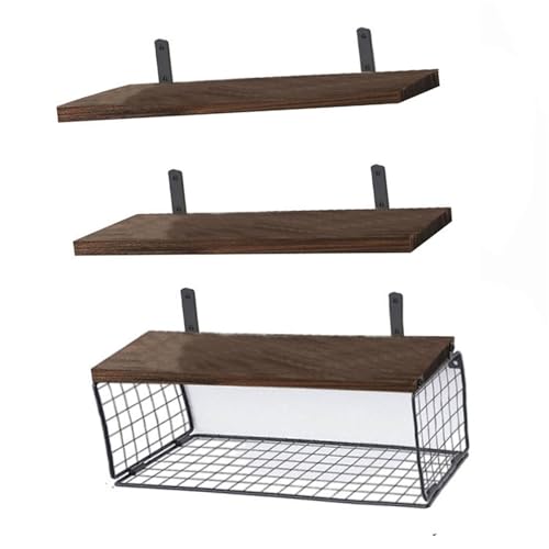 GAOFESA Platzsparendes Badezimmer-Regal aus Holz, stabile Designs, schwebendes Regal, Heimdekoration, einfach zu installierende Regale von GAOFESA