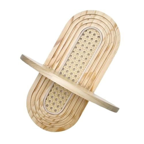 GAOFESA Rattan-Wanddekorationsregal, handgefertigt, gewölbtes Design, Holzregal für Innenpflanzen, Bilderrahmen, Wohnzimmer, Schlafzimmer, Rattan-Wandregal GAOFESA Rattan-Wanddekorationsregal, handgefertigt, gewölbtes Design, Holzregal für Innenpflanzen, Bilderrahmen, Wohnzimmer, Schlafzimmer, Rattan-Wandregal von GAOFESA