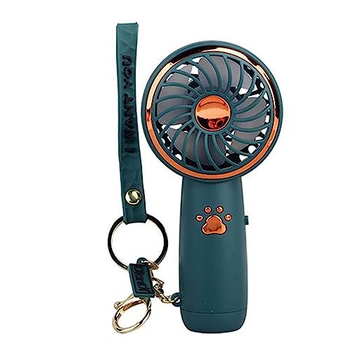 GAOFESA Tragbarer Ventilator, USB-wiederaufladbar, tragbarer Handkühler mit LED-Reisetasche, Handventilator mit Licht, einstellbare Geschwindigkeit, Ventilator für Reisen von GAOFESA