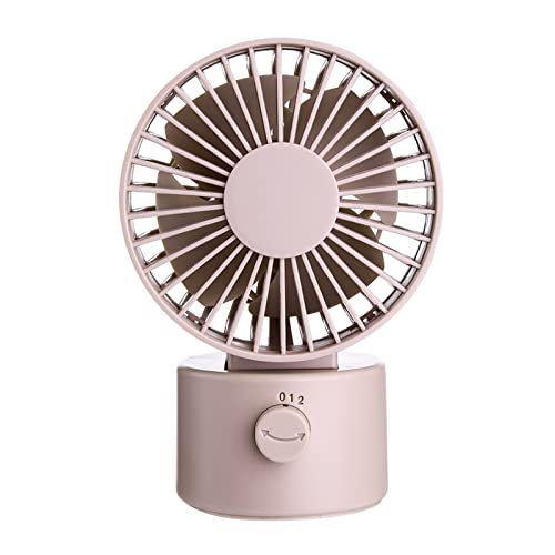 GAOFESA USB Lüfter, Tischventilator, USB-betriebener oszillierender Ventilator mit einstellbarer Kopfgröße, 2 Geschwindigkeiten, Desktop-Ventilator für das Home Office im Freien von GAOFESA