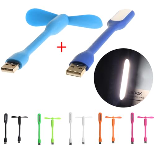 GAOFESA USB Lüfter, USB-Ventilator, flexibler tragbarer Ventilator, USB-5-V-Ventilator mit USB-LED-Lichtlampen für Power-Notebook-Computer-Gadget GAOFESA USB Lüfter, USB-Ventilator, flexibler tragbarer Ventilator, USB-5-V-Ventilator mit USB-LED-Lichtlampen für Power-Notebook-Computer-Gadget von GAOFESA