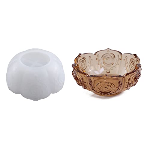 Halter Harzform Blumentopf Silikonform Kerzenständer Epoxidguss Form für Schmuck Aufbewahrungsbox von GAOFESA