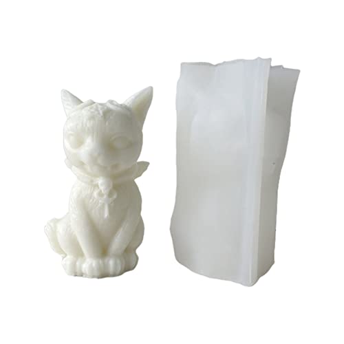 Katze Geformte Kerzen Silikonform Für Handgefertigte Desktop Dekorationen Gypsum Epoxidharz Kerze Silikon Backform von GAOFESA