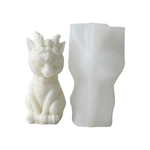 Katze Geformte Kerzen Silikonform Für Handgefertigte Desktop Dekorationen Gypsum Epoxidharz Kerze Silikon Backform von GAOFESA