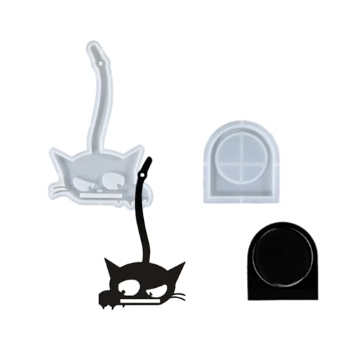 Katzen Geformte Wand Hängende Form Für Epoxidharz Kerzenhalter Silikon Home Dekoration Schimmel Für Handwerksliebhaber von GAOFESA