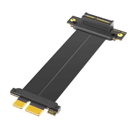 PCIE 1 x Kabel PCIE4.0 Risers Card 90 Grad bis 180 Grad flaches Verlängerungskabel Motherboard Extender Konverter Adapter PCIE 1 x Kabel PCIE4.0 Risers Card 90 Grad bis 180 Grad flaches Verlängerungskabel Motherboard Extender Konverter Adapter von GAOFESA