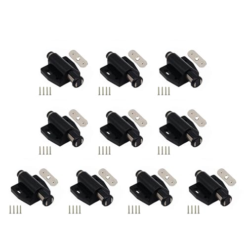 Praktische Schranktürmagnete mit Push-to-Open-Funktionalität, stabile Edelstahl-Riegel, Schnappverschluss zum Öffnen, 10 Stück Praktische Schranktürmagnete mit Push-to-Open-Funktionalität, stabile Edelstahl-Riegel, Schnappverschluss zum Öffnen, 10 Stück von GAOFESA